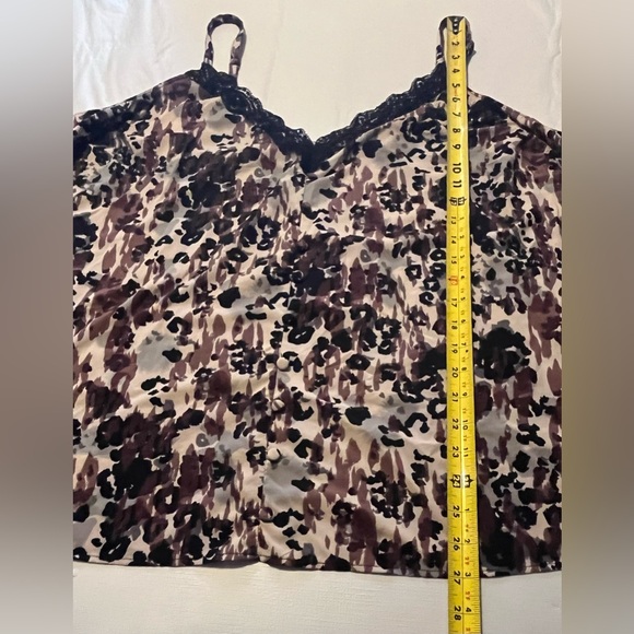 Torrid Women's Plus Size 3 Chablis Lace Trim Cami Top Animal Print - Picture 6 of 14